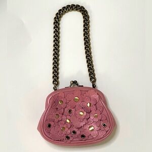 Isabella Fiore Pink Mini Bag with Gold Accents